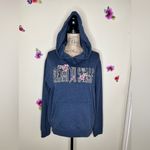 Aeropostale Embroidered Hooded Blue Gray Sweatshirt & Pants Size Large Photo 5