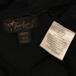 Thalia Sodi Black Open Front Pleated Cardigan Sweater Medium Photo 4