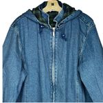 Vintage North‎ Style Denim Hoody Coat Blue Size XL Photo 1