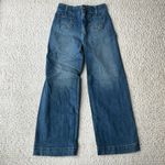 Anthropologie  Pilcro‎ The Skipper Wide Leg Cropped Sailor Jeans 25 Tall 25T 25L Photo 3