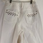 St. John  Sport White Straight Leg Rivet Pocket Jeans Size 2 Photo 3