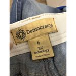 Democracy AB Technology Distressed Denim Blue Jeans Women's Size 6 Medium Wash Photo 1