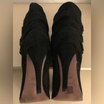 Joie  women black suede platform heel boots US 10 Photo 11