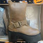 Urban Outfitters Moto Chunky Buckle Boots Photo 0