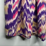 Parker  Silk Chevron Print Strapless Mini Dress Size Medium Photo 5