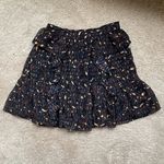 Ulla Johnson Zea Skirt in Jet Floral Vine Metallic Mini Skirt Ruffle Size 2 Photo 10