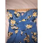 Band of Gypsies Jumpsuit Size M Strapless Floral Blue Pockets Boho Festival NEW Photo 5