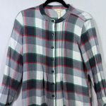Matilda Jane Coming to Town Plaid Shirt Dress Women's Size M Holiday Pintuck Photo 4