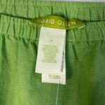 Sigrid Olsen  women knew. Green Midi A-Line Skirt Casual Resort Wear. 100% Linen. Photo 5