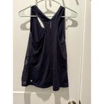 Lululemon Embodiment tank shirt althletic wear dot mesh dark Navy Blue Size S Photo 1