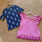 Style & Co  Bundle Lot of 2 Casual Floral Shirts Tops Blouse Womens Small One NEW Photo 0