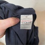 AnotherEight london navy blue high waisted wide leg dress pants capris size 14 Photo 10