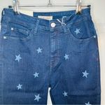 Warp + Weft MPX Milan High Rise Skinny Jeans Star Patterned Dark Blue 28 NWT Photo 4