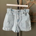 ZARA Denim Paper Bag Shorts - Size 4 NWT Photo 1