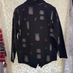 Vintage Kay Chapmen blazer coat Black cotton oversized baggy euc Size undefined Photo 7