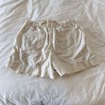 Uniqlo Paper Bag Waist Pull-On Shorts Cream Size S High Rise Casual Lightweight Photo 2