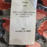 IRO  River Smocked Fil Coupe Mini Dress Women's Size 2‎ Red Blue Silk Blend Print Photo 12