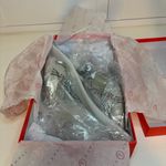 Ivanka Trump Silver Suede Nanci 3 Inch Embellished Heels Size 7 1/2 M Photo 10