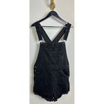 Free People Ziggy Denim Shortalls in Black Size Large Photo 4