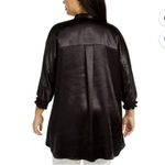 Anne Klein  Black Satin 3/4 Sleeve Tunic Top 1X Photo 1