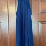 Naked Zebra  accordion pleated halter dress size small Photo 0