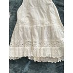 American Eagle  White Eyelet Lace Ruffle Halter Top Dress Cottagecore Fairy Photo 4