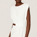 Love, Whit by Whitney Port White Cut Out Sleeveless Sheath Midi Dress Size S Photo 2