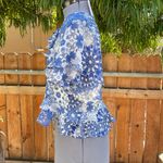 MISA Los Angeles Misa Blue Tiered Blouse size M Photo 1