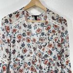 Forever 21 Forever‎ 21 Floral Sheer Cover-Up Dress Bell Sleeve Button Front Boho Large Photo 8