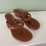 Bernardo  Miami Brown Leather Strappy Knotted Sandals with Mini Heel Photo 0