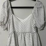Dee Elly  Polka Dot Peplum Top Photo 4