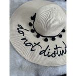 Coastalista Floppy Brim Hat One Size‎ ‘do Not Disturb’ Beach Vacation Relax Photo 1