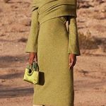 Cult Gaia Zennie melange knit off the shoulder midi sweater dress size M medium Photo 4