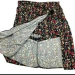 ZARA  Skort Skirt Short Front Knot Skirt Floral Knee Open Front Women's M Floral Photo 1