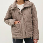 Be cool  Quilted Tan Jacket for Women S/M Photo 0