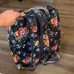 NWOT Cath Kidston Matt Oilcloth Multi Pocket Backpack in navy rose Photo 1