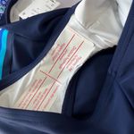 Lands End Navy and‎ Geometric Floral Print One Piece Swimsuit Blue Size XL Photo 5