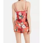 INC International Concepts Women's XS Lace Trim Floral Satin Pajama Set Feminine Pink Photo 1