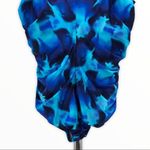 Speedo  Blue Abstract Print One Piece Swimsuit Photo 2