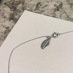 Ann Taylor Woman’s Signed  Factory Silver Tone Chain Necklace 35 Inch - Flowers Photo 7