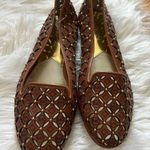 Michael Kors  GABRIELLA FLAT LUGGAGE BROWN WOMENS SLIP ON SHOES size 6 Photo 0