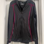 Xersion  Women's Black/Fuchsia Zip Up Hooded Dri Fit Athletic Jacket Size L Photo 1