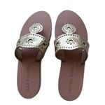 Jack Rogers Boating Jacks Flip Flop Sandals in Light Gol Photo 2