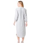 frame denim FRAME STRIPED BLUE WHITE LONG LINEN DRESS XXS Photo 3