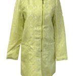 Lucy & Co Yellow Floral Print Jacket(Size M) Green Size M Photo 0