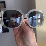 Authentic BOUCHERON 54 glitter oversized Square Swarovski crystals sunglasses Silver Photo 7