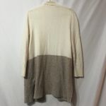 Madewell  Cream & Grey Cardigan Sweater Jacket Wool Alpaca Womens M Fall Preppy Photo 6