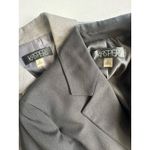 Two Kasper Blazer Women's Polyester Blazers, Gray and Black, Sz: 6 (b42) Photo 2