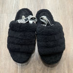 UGG  Women's Fluff Yeah Slide Slipper, Black SIZE 9 SLINGBACK SHOES Photo 0