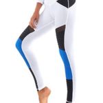 Lurv L'URV Colorblock Legging “shake your booty" Work Out Pants Blue White Black Photo 1